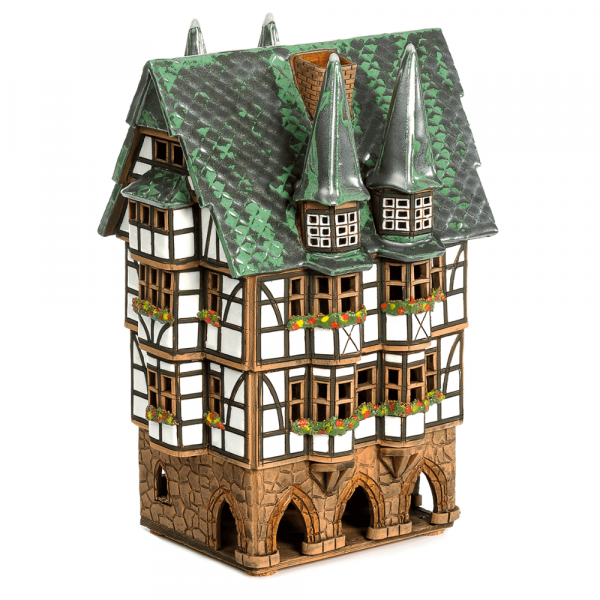 Ceramic candle house F062